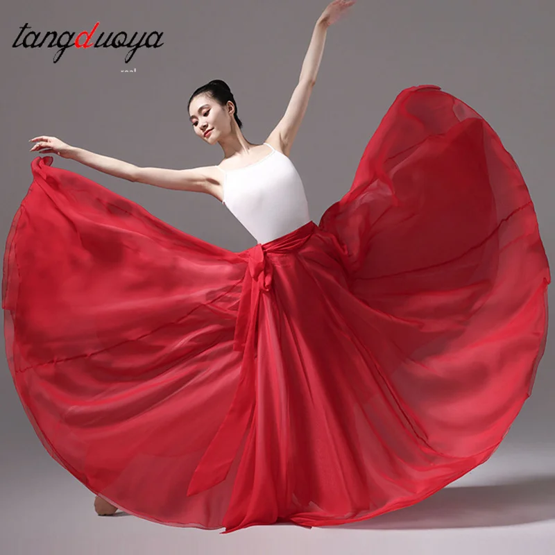 

Большая распашная полуюбка Юбки для классических танцев Отпускная полуюбка Танцевальное платье Платье для танцевальных выступлений Обе стороны можно носить