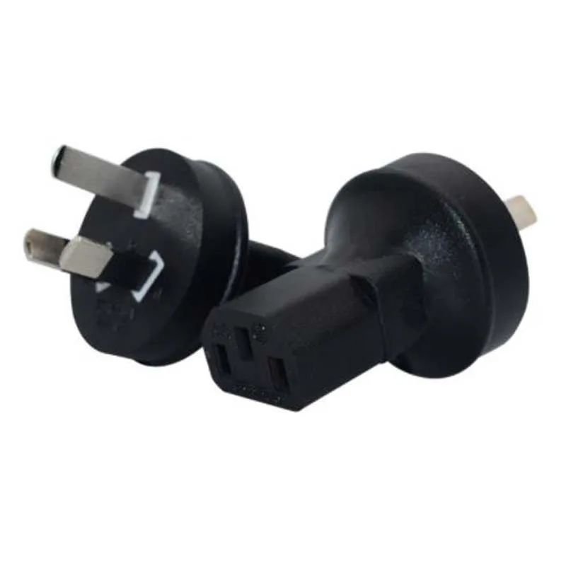1 peça preto ue 4.0/4.8mm austrália grã-bretanha eua canadá méxico 5-15p 6-15p para c13 c15 macho para fêmea conversor de tomada de alimentação