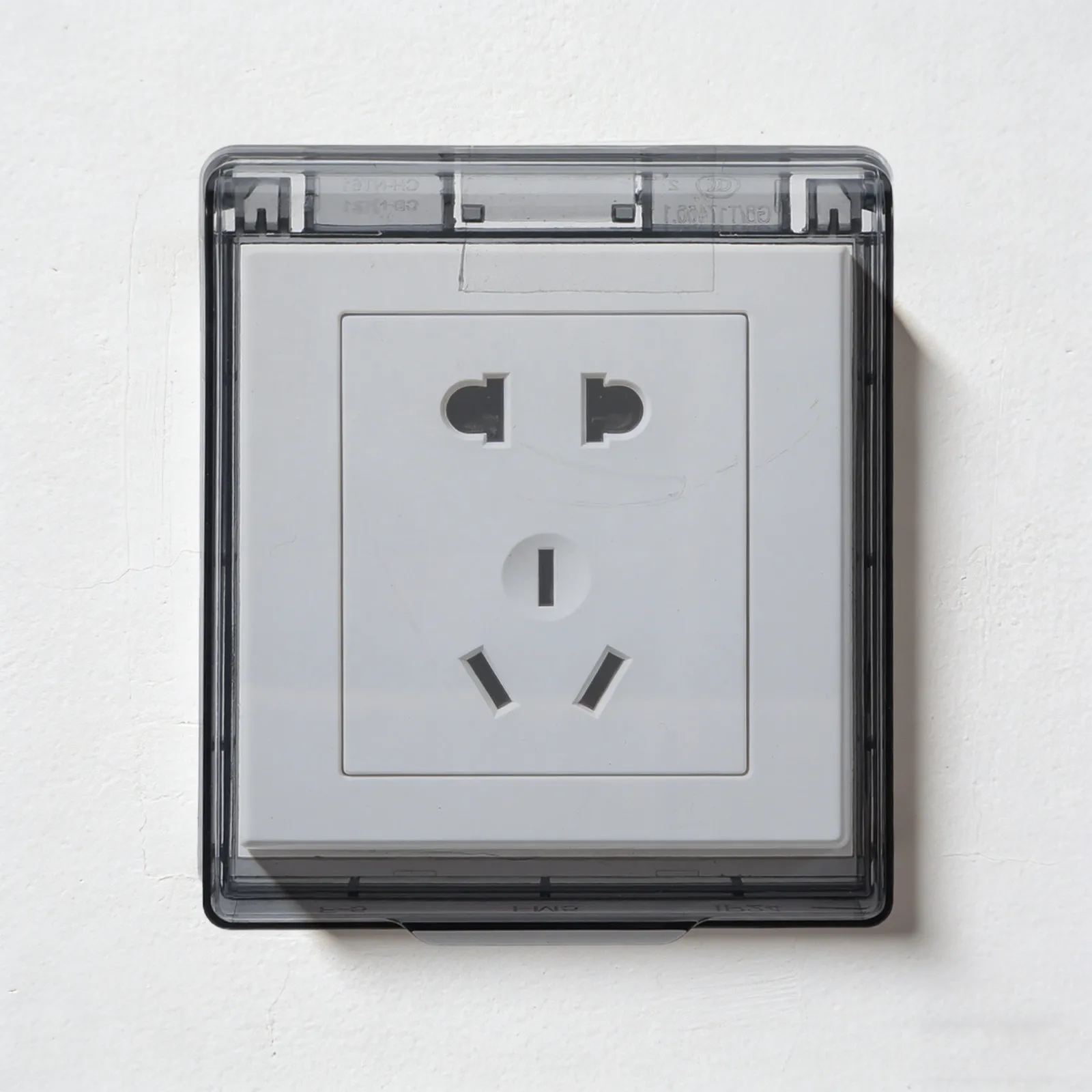 Waterproof Switch Protective Cover 2 Pack Ultra Thin Adhesive Socket Box Guard for Kitchen Bathroom Outdoor
