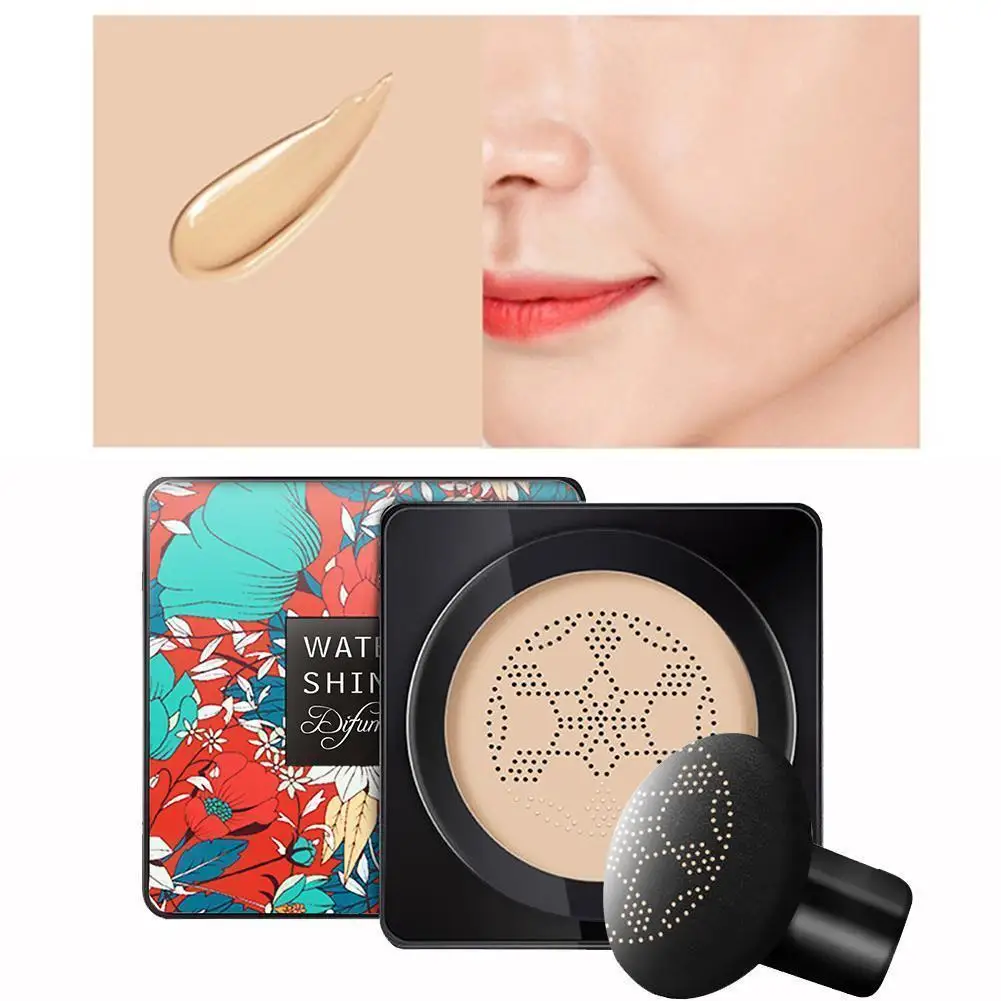 BB Cream Air Cushion Face Foundation Mushroom Head Concealer Whitening Base Makeup Cosmetic Waterproof Brighten 2021 New