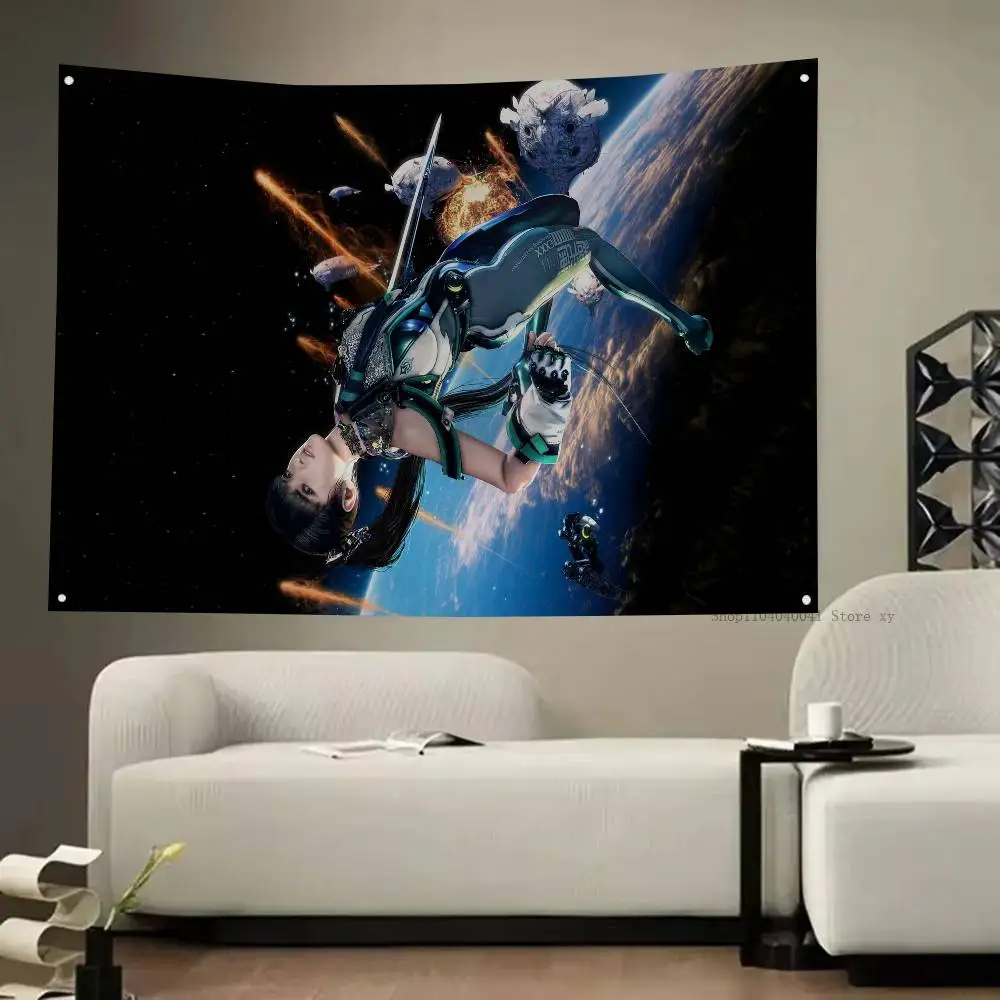 Hot Game S-Stellar Blade Flag Banners Four Hole Flag Polyester Outdoor Decor Room Aesthetic