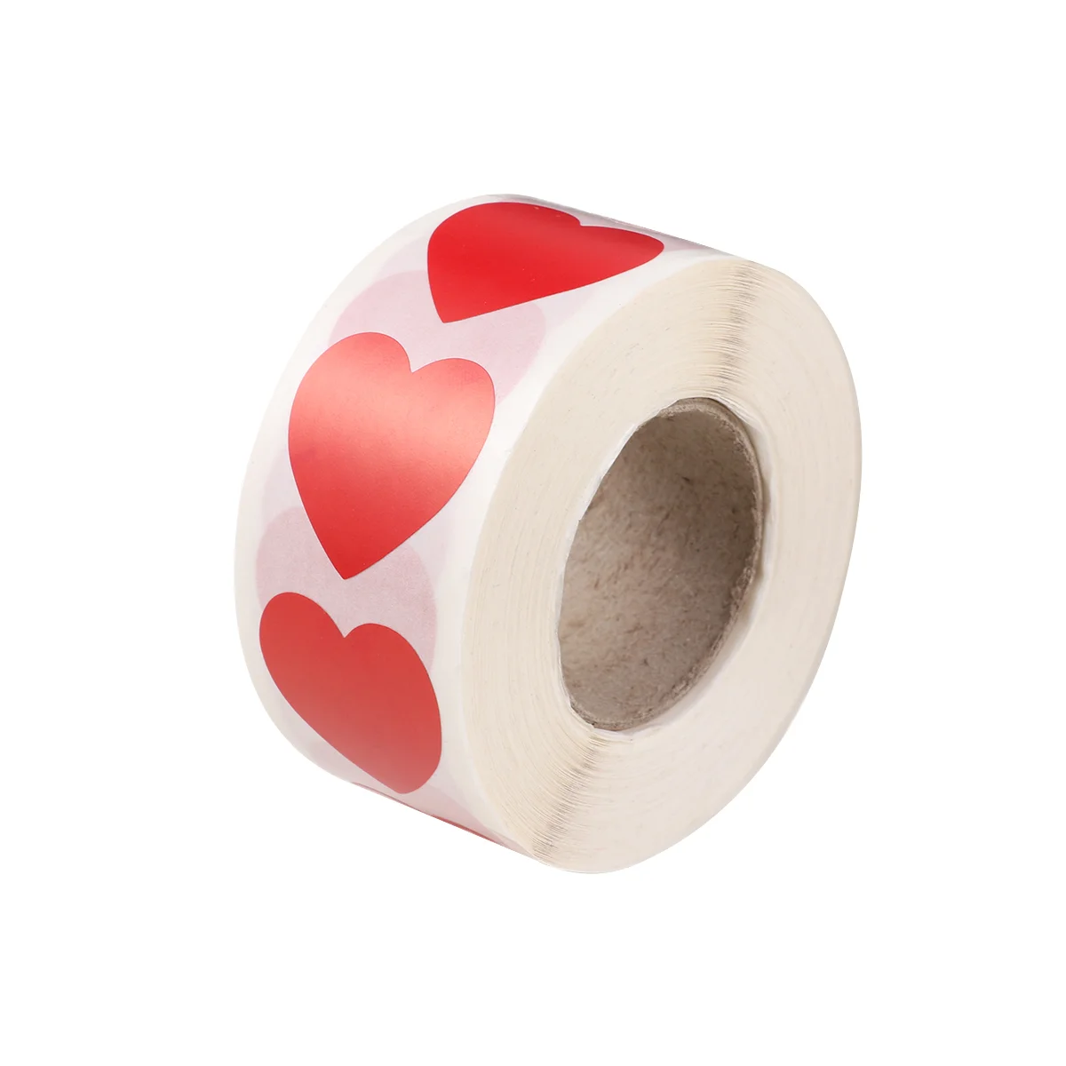 2 Rolwl Remembrance Gifts Stickers Sealing for Valentine's Day Love Heart Shaped Label Labels