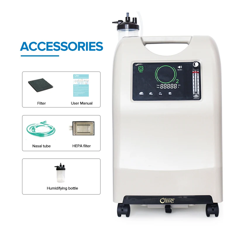 Olive CE Approved Oxygen Physical Therapy Equipment 10 Liters Oxygene Concentrator 10l Oxigen Concentrators With Accessories