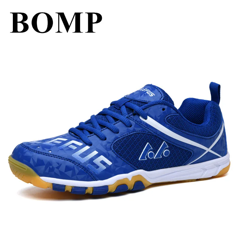 

Professional Blue Table Tennis Training Shoes Men Breathable Lightweight Tennis Shoes Women Comfy Non-Slip Man Badminton Shoes