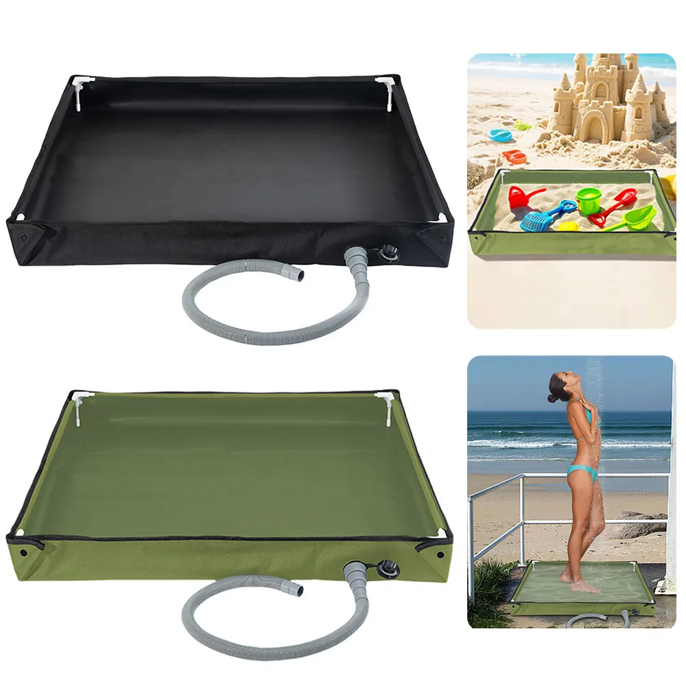 

Foldable Shower Base Outdoor Tent RV Camping Awning Shower Tray Portable Shower Pan Foldable Shower Base For Camping Travel
