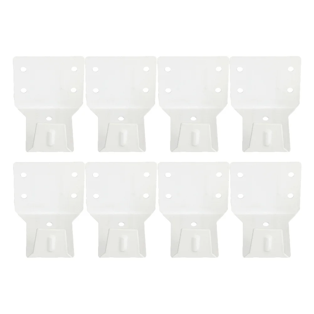 

8Pcs Metal Mini Blind Brackets Elegant Stable Window Display Tool Accessories Replacement Parts Metal Window Shade Brackets