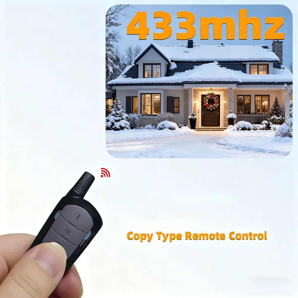 المرآب ناسخ ريموت كنترول 433 ميجا هرتز بوابة أوامر الباب فتاحة 433 92 ميجا هرتز الكهربائية المتداول رمز استنساخ بوابة الوصول سمك القد الثابت #3