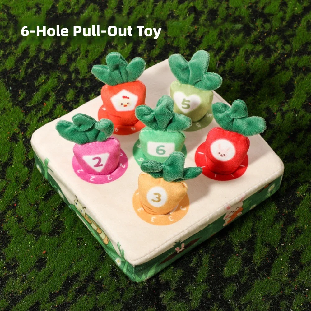 A Set High Quality Color Learning Montessori Toy Crinkle Sheets Colorful Tissues Carrot Baby Toy Plush Baby Tissue Box Toy Gifts