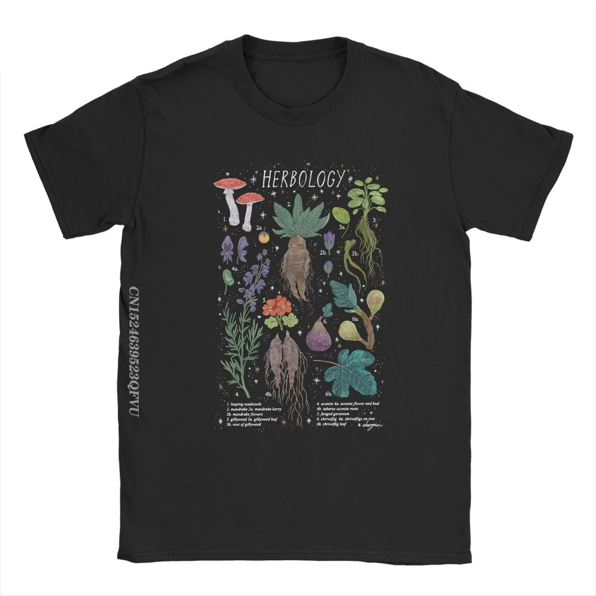 Harajuku Y2k Streetwear Men Women's Cotton Tshirt Vintage T-Shirts Herbology Cartoon Comic Japanese Trendy Tees Plus Size Tops - Image 2