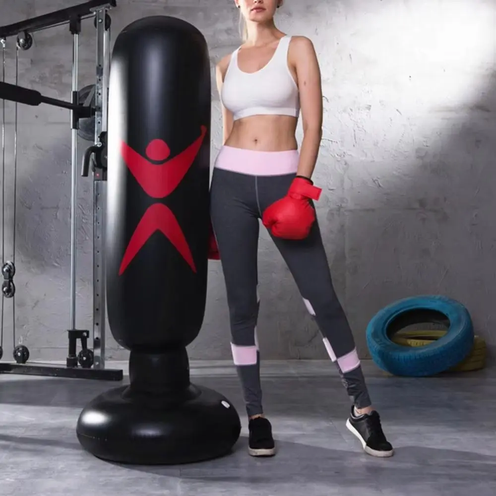 160cm インフレータブルボクシングバッグ トレーニング PVC ボクシングパンチングバッグ エクササイズ プレッシャーインフレータブルパンチングスタンド 子供用