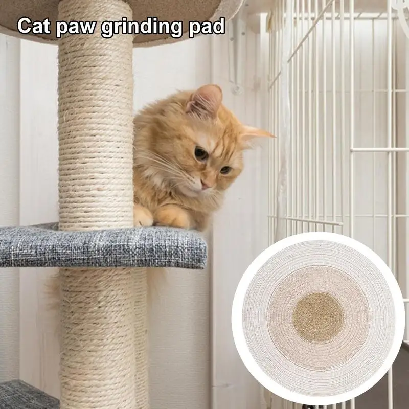 Tampons à Gratter Ronds et Horizontaux pour Chat, Jouet Interactif Durable