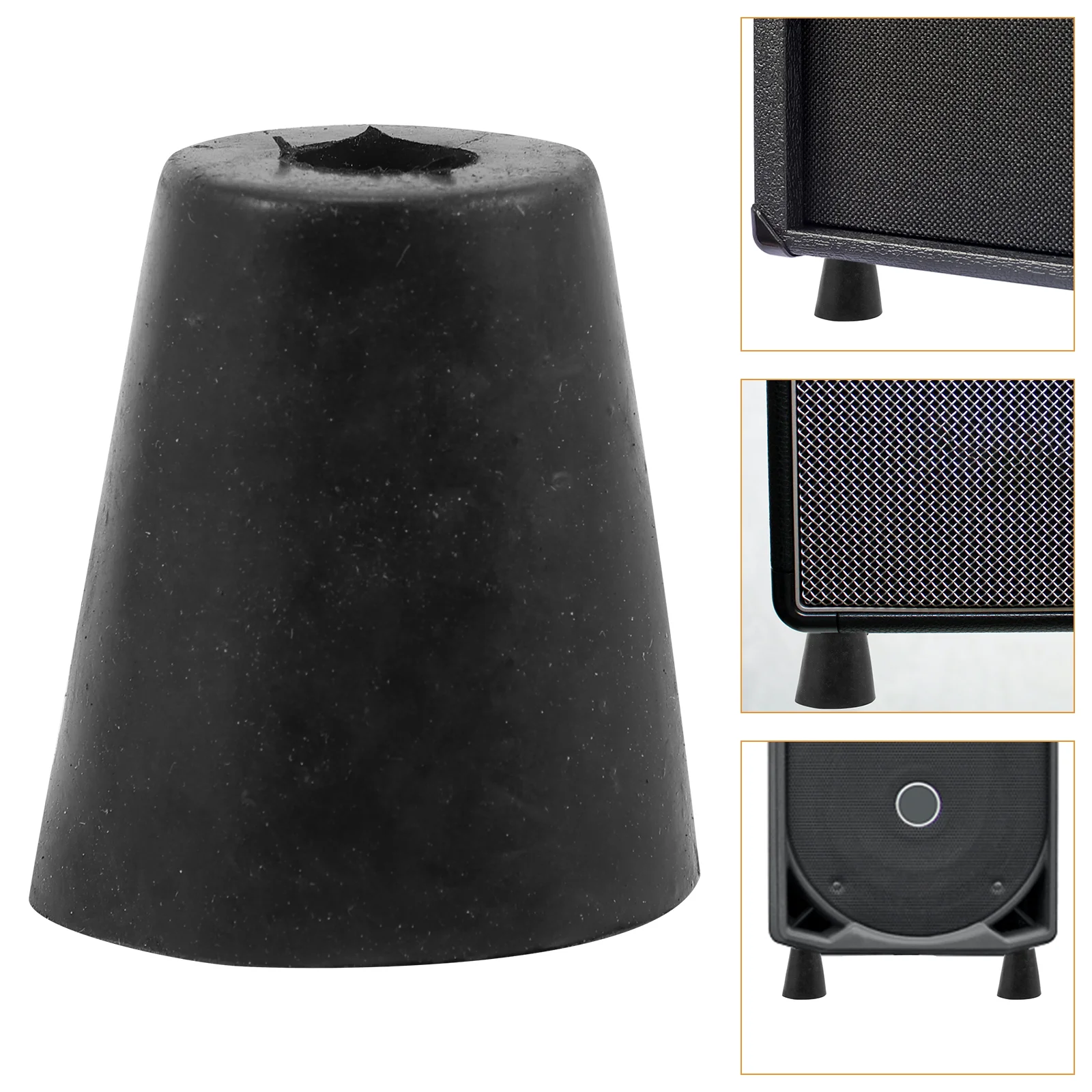 

4 Pcs Speaker Mat Bath Legs Rubber Feet for Equipment Amplifiers Anti Vibration Pads Speakers Furniture Foot Accessories