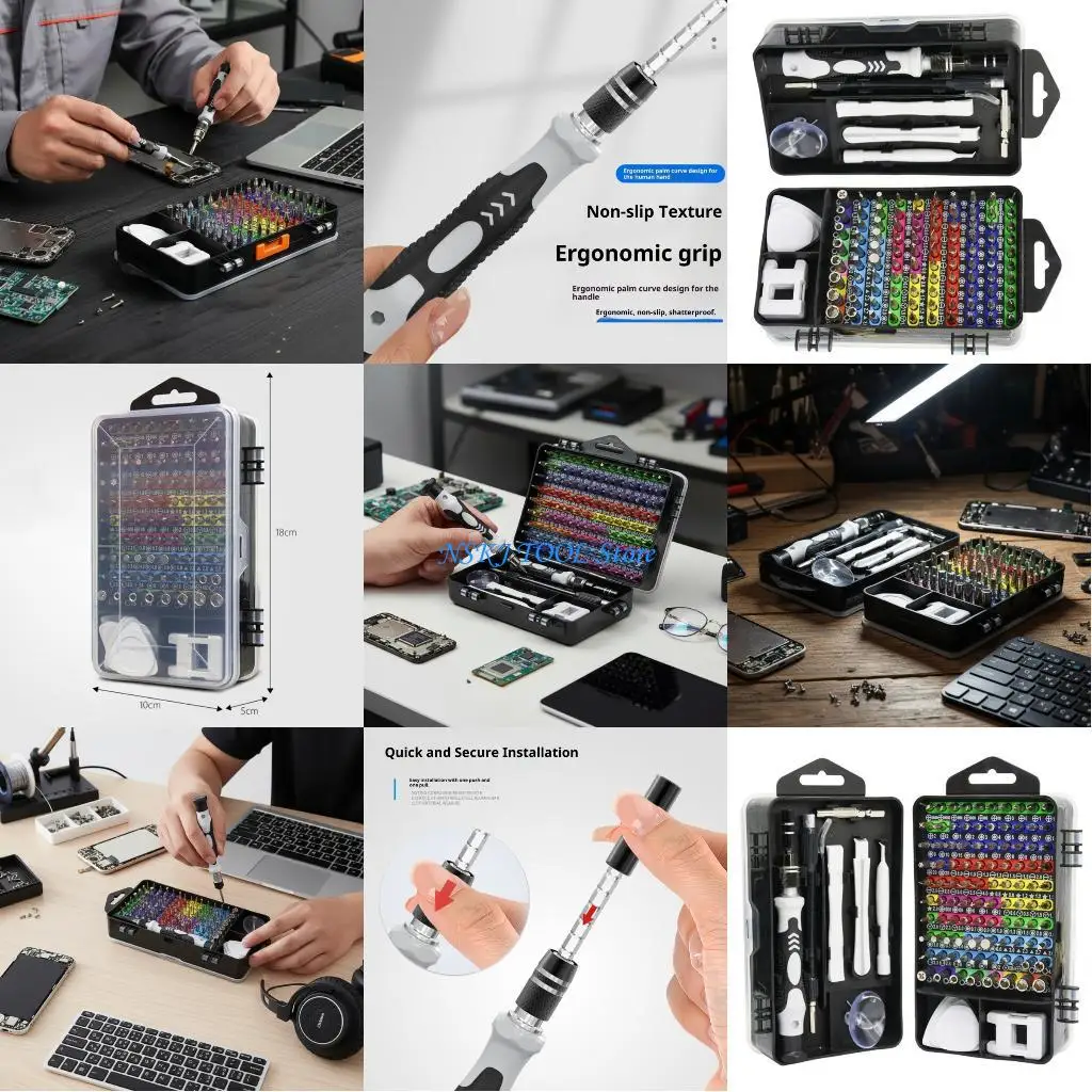 

L8RC набор точных магнитных отверток, профессиональный набор инструментов с противоусталостной ручкой, аксессуары для ремонта из