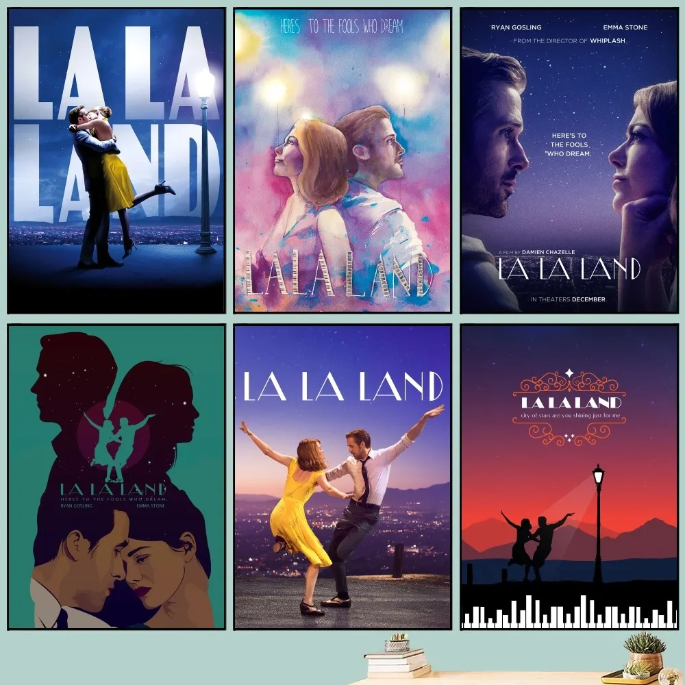 LA LA L-LAND movie Poster DIY Vintage Movie Poster Wall Art Painting Study Stickers Big Szie Wall Painting