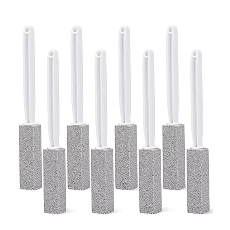 8 Pack Pumice Stone Toilet Brush Hanging Toilet Brush Home Pumice Cleaning Pad For Toilet Bathtub Sink Cleaning Durable