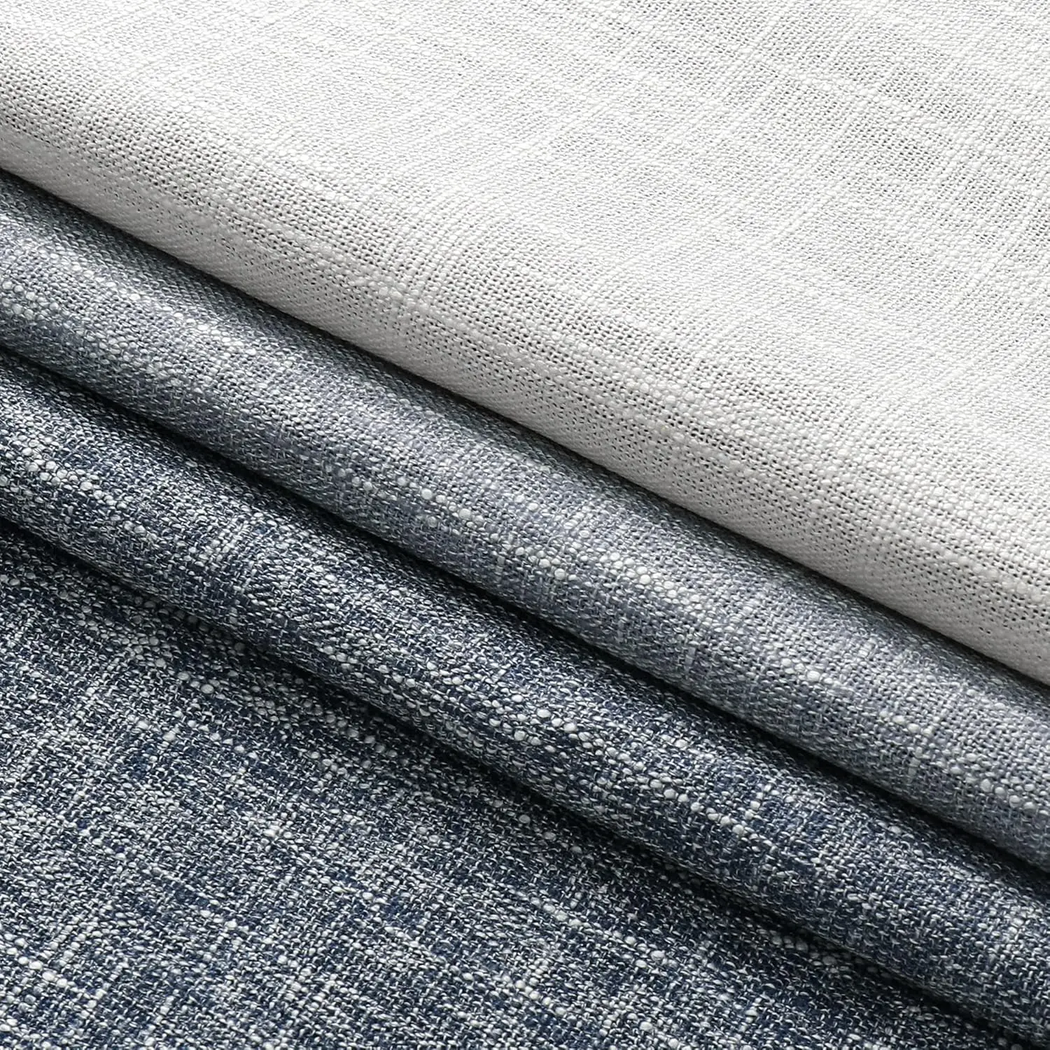 Panel tirai gelap penuh Ombre 95 inci, tirai jendela pelindung panas efisien energi kamar tidur rumah pertanian panjang