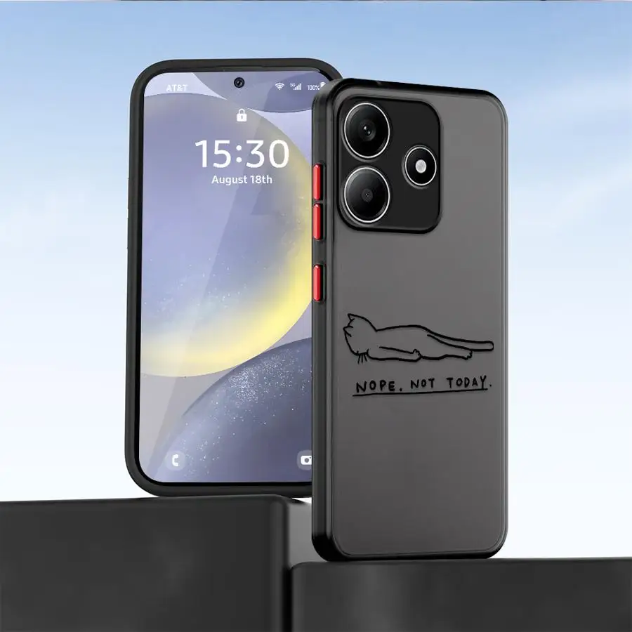 Case voor Xiaomi Redmi A4 9 A1 A2 Plus 14C K40 Pro 10 12C 13C Terug Telefoon Cover Interessante Kat