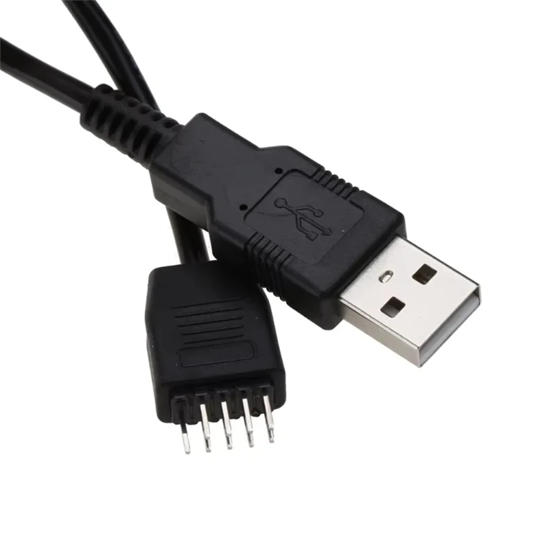 

A13E-тип A Мужской USB-разъем 9-контактный USB-разъем-адаптер к USB-кабелю, USB 2.0 «папа» на 9-контактный штекерный кабель для материнской платы