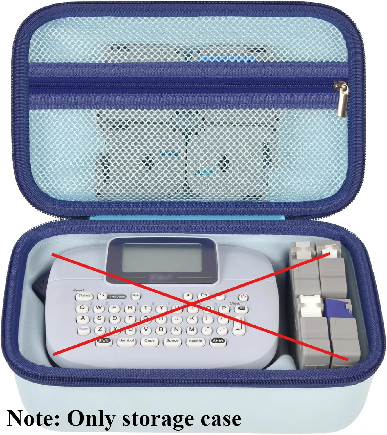 Case Compatible with Brother for P-Touch PTM95/ PT90/ PT45M Handy Label Maker, Storage  Carrying Organizer Bag for Label Tapes