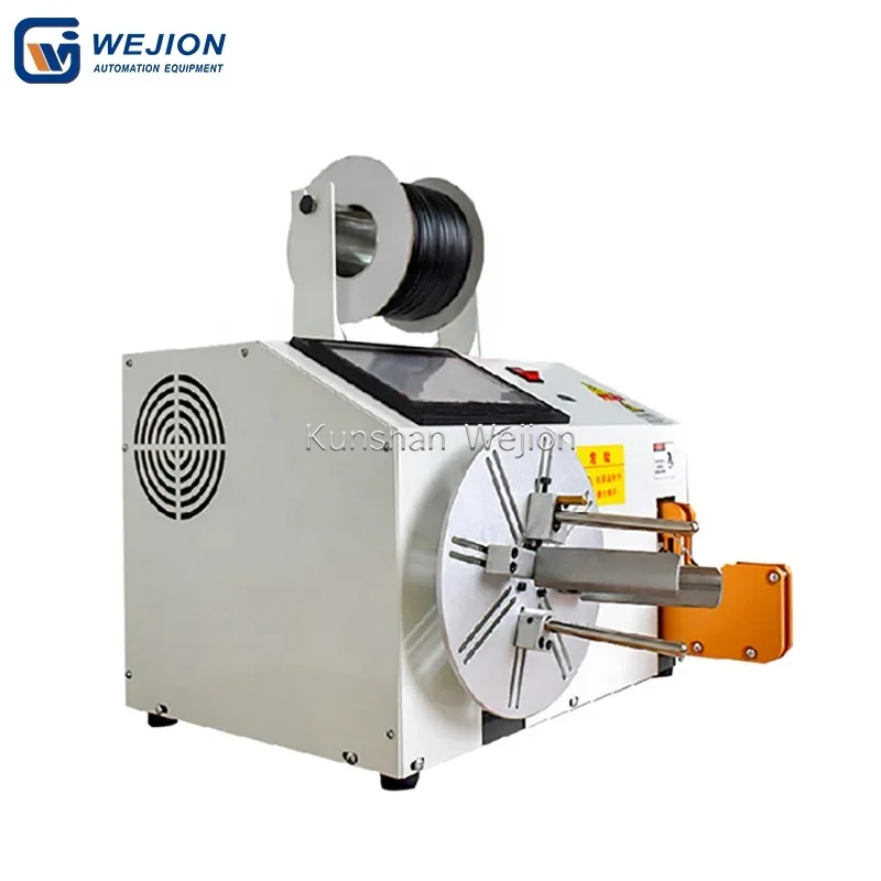 2155 Automatic nylon cable tie machine wire measuring cutting binding tying spool coil winding machine With Meter Counting