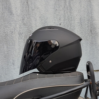 Men Motorcycle half Helmets Dual Lens Scooter Moto Helmet Casco village Riding capacete de moto motocross Helmets-JIEKAI