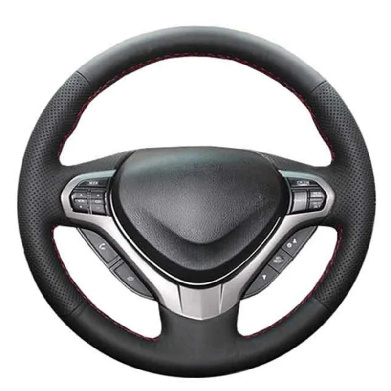 Customize Durable Hand Sewn Artificial Leather OId Accord Car Interior Accessories Car Steering Wheel Cover For Honda Spirior