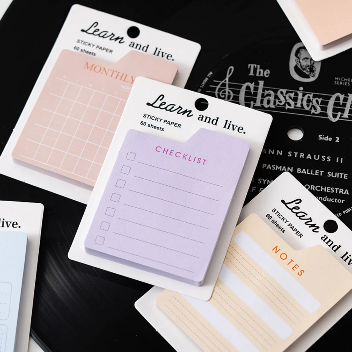 Plan Note Pad,Multifunctional Day Week and Month Portable Sticky Note List, Notes,Can Be Torn Off N Times Sticky Tabs Stationery