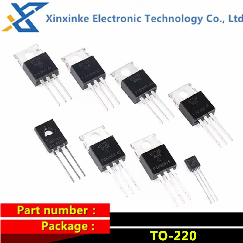 5PCS BT136 BT137 BT138 BT139 BT151 BT152-500R 600E 800E TO-220 BT136-600E BT137-600E BT138-600E BT139-600E BT136-800E BT137-800E