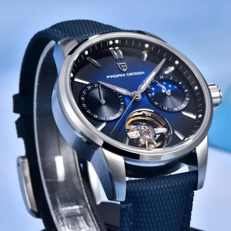 PAGANI DESIGN Men's Automatic Mechanical Watch, PD-YS021 Classic Hollow Shape, 100M Waterproof, Super Luminous.