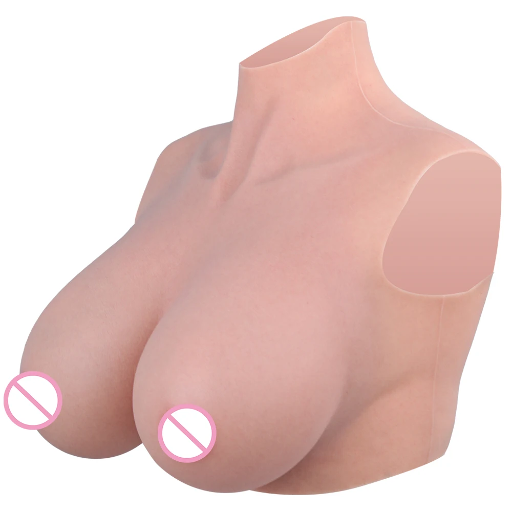 B-R Cup Upgrade Silicone Fake Boobs Artificial Huge Chest Crossdressing Boobs Chest Drag Queen Shemale Cosplay Breast Forms