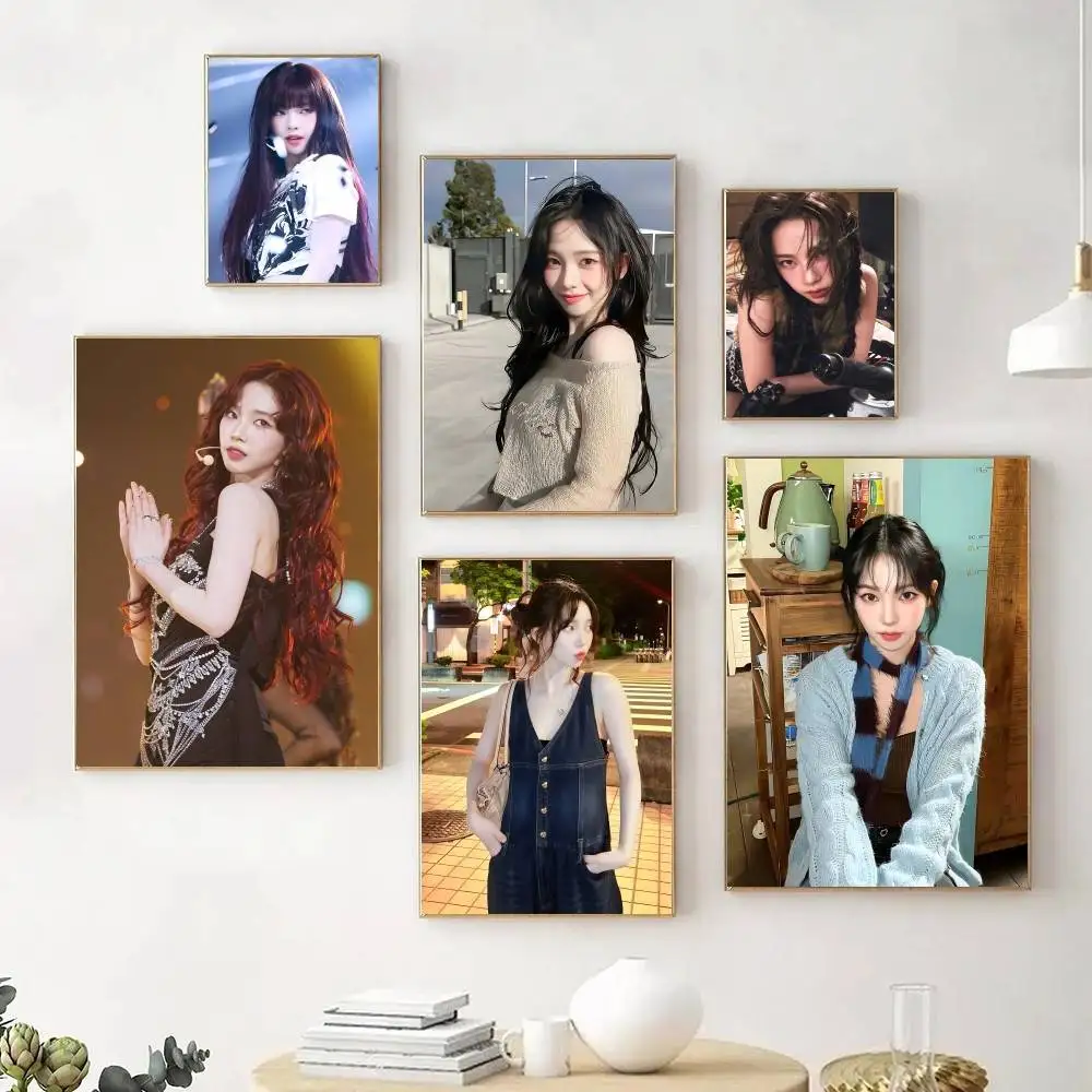 Popular South Korean Female Idols K-K-Karinas Posters Fancy Wall Sticker for Living Room Bar Decoration Wall Decor