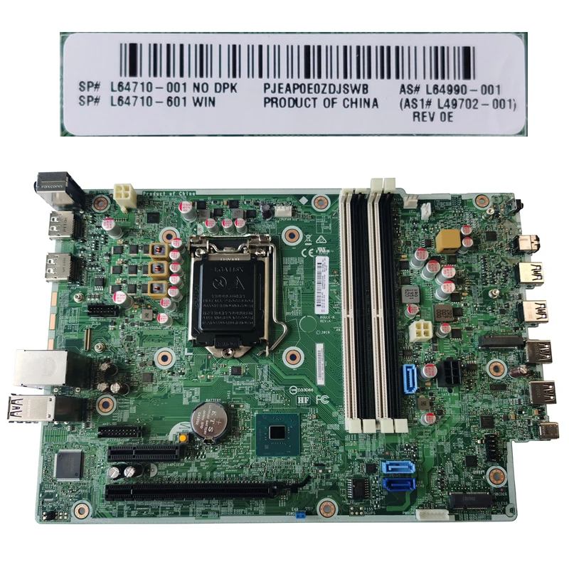 NEW L64710-601 For HP ProDesk 600 G5 SFF Motherboard L64710-001 L17672-601 LGA11151 8th 9th DDR4 Memory Slot  100% Tested
