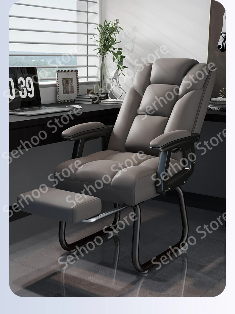 

Home office seat Comfortable sedentary reclining computer chair Conference room bow staff chair Ergonomic boss chair