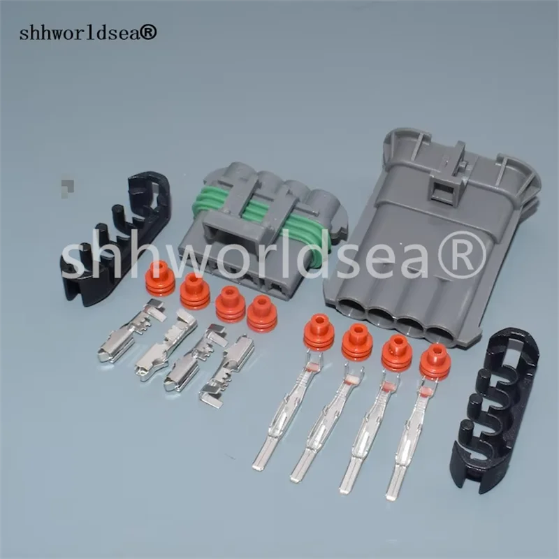 Shhworldsea 4 Pin/Way 2.8mm Car  280 Series Male And Female Connector Plug 12129600 12129565