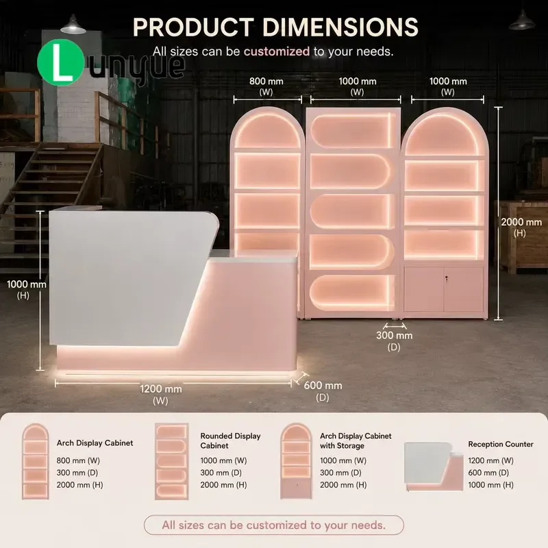 Custom Floor to Ceiling Cosmetics Display Cabinet Perfume Rack Shelf Beauty Store Furniture Showcase for Retail Shop