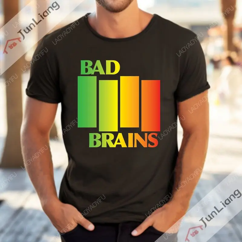 Bad Brains Hardcore punk band logo Fashion Classic T-shirt Outdoor Wear shirt Fashion unisex Harajuku Y2K top