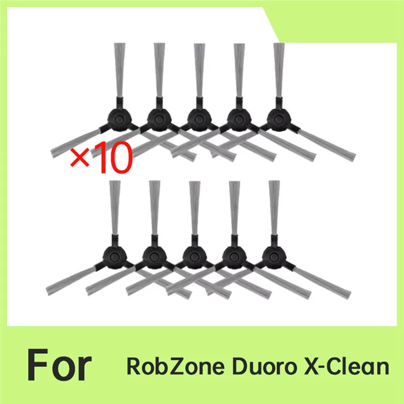 B07B-Side Brush Replacement For Robzone Duoro X-Clean Sweeper- 10 Pcs Set Via Accessories
