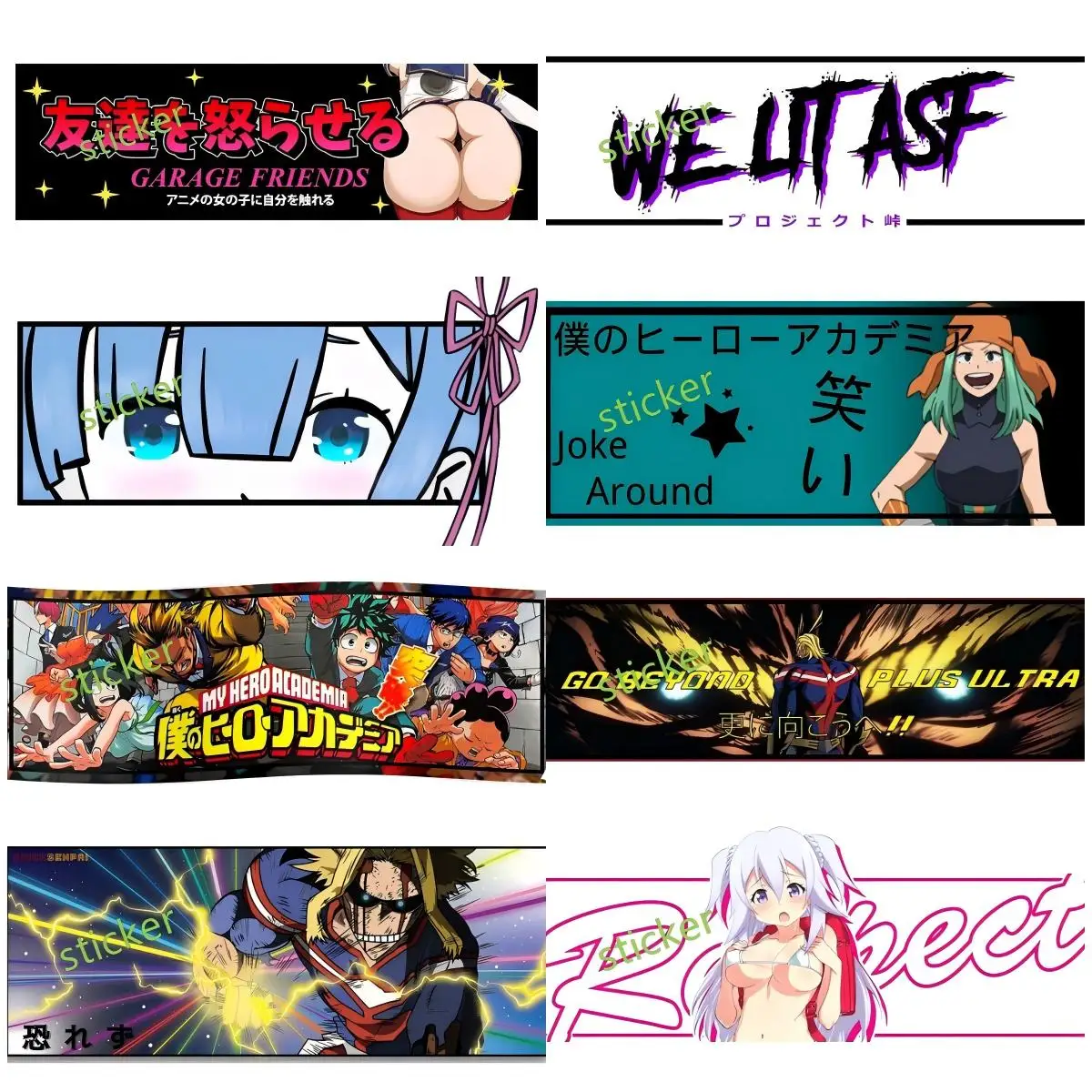 

JDM Sexy Slap Car Stickers Auto Car Accessoires Decal Refrigerators Vinyl Trunk Windshield Decor