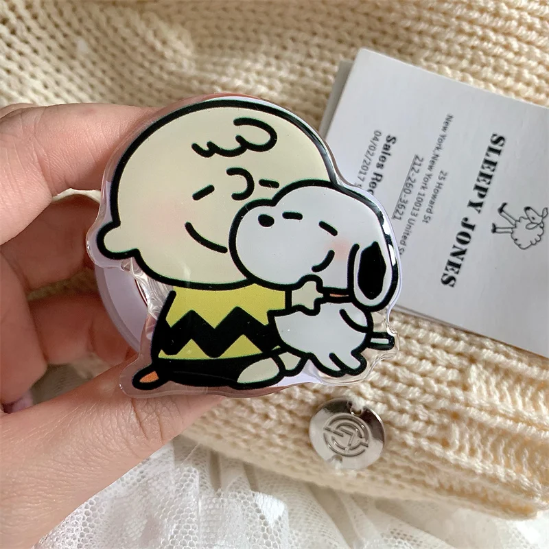 Casing ponsel kartun lucu, casing ponsel Universal dengan pengisi daya nirkabel kartun Snoopy Magsafe untuk iPhone 11 12 13 14 15 16Pro Max