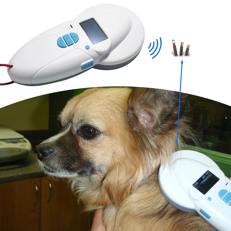 134.2khz RFID PITタグスキャナーHDXイヤータグFDX-A、FDX-B動物用マイクロチップリーダー（漁業、養豚場、馬、牛、家畜、獣医用）