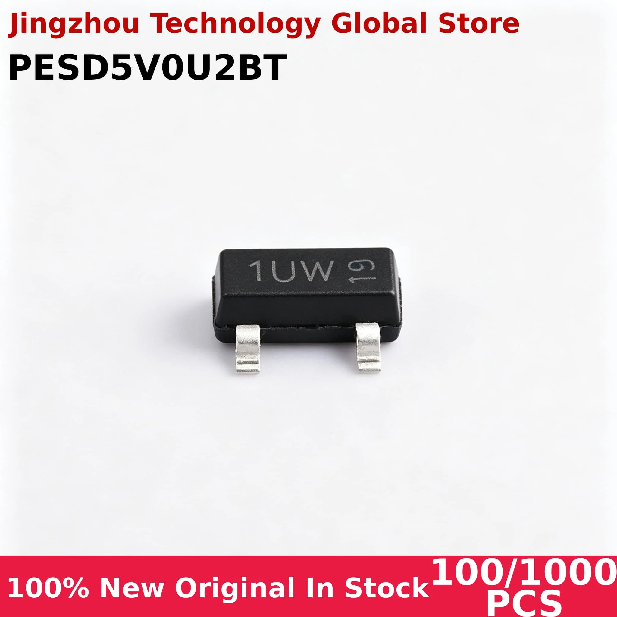 100/1000PCS PESD5V0U2BT 1UW sot23-3 100% New Chip Wholesale