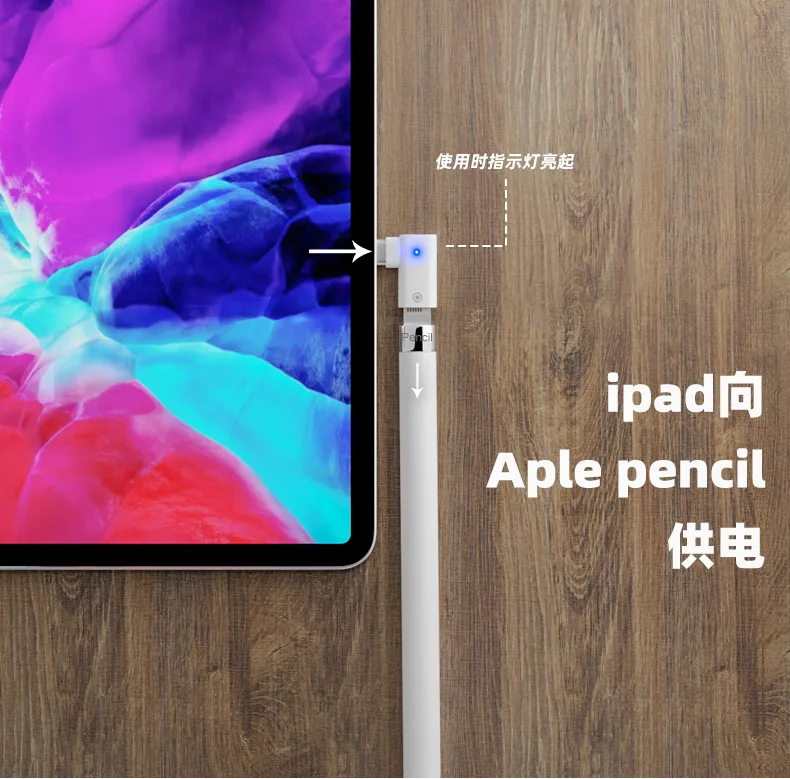 Conector tipo-c para ios 8pin usb c carregador para um pple lápis adaptador cabo ipad pro lápis carregador de carga fácil acessórios