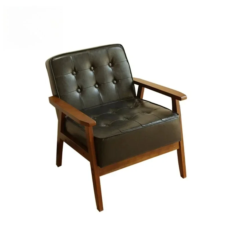 Modern hotel restaurant furniture coffee leather sofa living room leisure waiting sofa