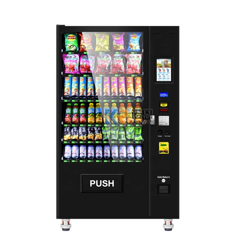 2025 Touch Screen Custom Combo Vending Machines Snacks Drink French Fries Food Kiosk