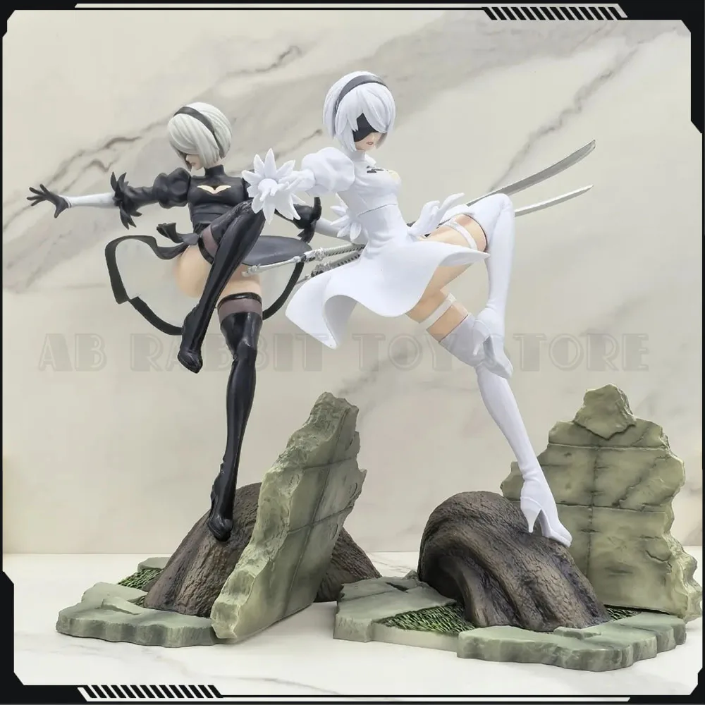 

24cm NieR:Automata Figure YoRHa No. 2 Type B Anime Figure Pvc Gk Statue Figurine Model Doll Collection Room Decora Desk Toy Gift