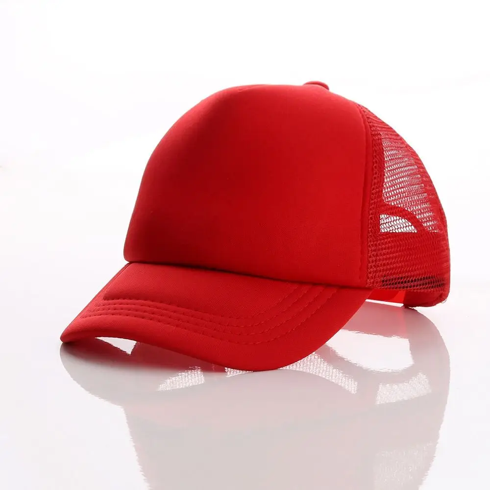 Adjustable Children Baseball Cap Casual Breathable Mesh Hip Hop Hats Terylene Sun Protection Duck Tongue Net Cap Kindergarten