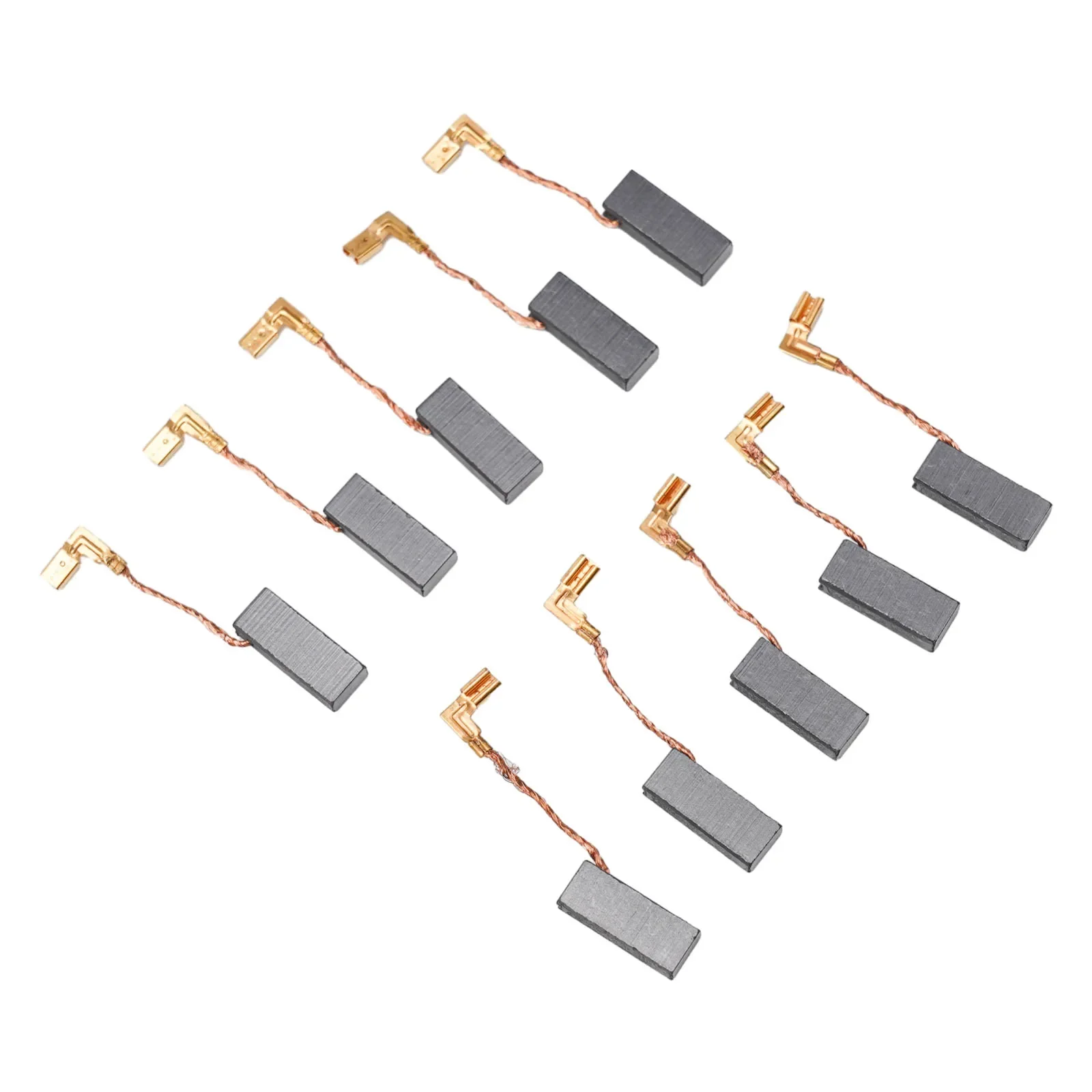10pcs 카본 브러쉬 교체 부품 5x8x19mm 전기 모터 앵글 그라인더 카본 브러쉬 전동 공구 액세서리 ﻿
