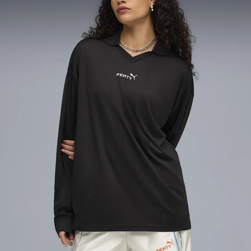 

Оригинальный мужской и женский топ свободного кроя с круглым вырезом и длинными рукавами Puma 633786-01