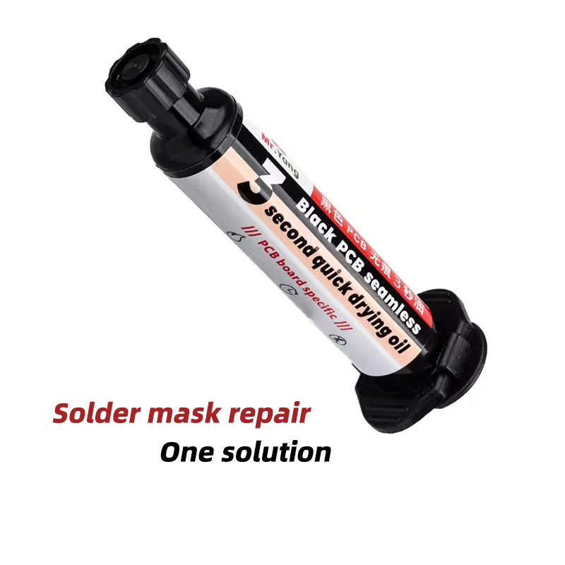 YCS Mr.Yang 3S UV Curing Black Oil Solder Mask for Mobile Phone Motherboard PCB Jump Wire - Quick-Drying 3-Second Curing Tool