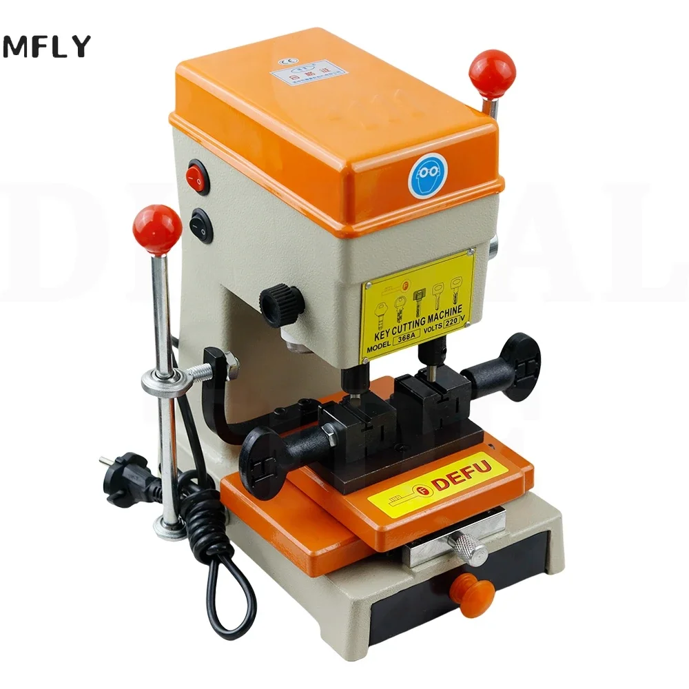 368A Car Key Cutting Copy Duplicating Machine Vertical Key Cutter Machine Car Door Key Drill Maker Locksmiths Tools Supply 220V
